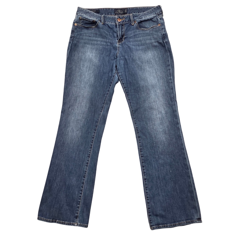 Lucky Brand Lolita Bootcut Blue Jeans Stretch Medium Wash Womens 14/32 Regular